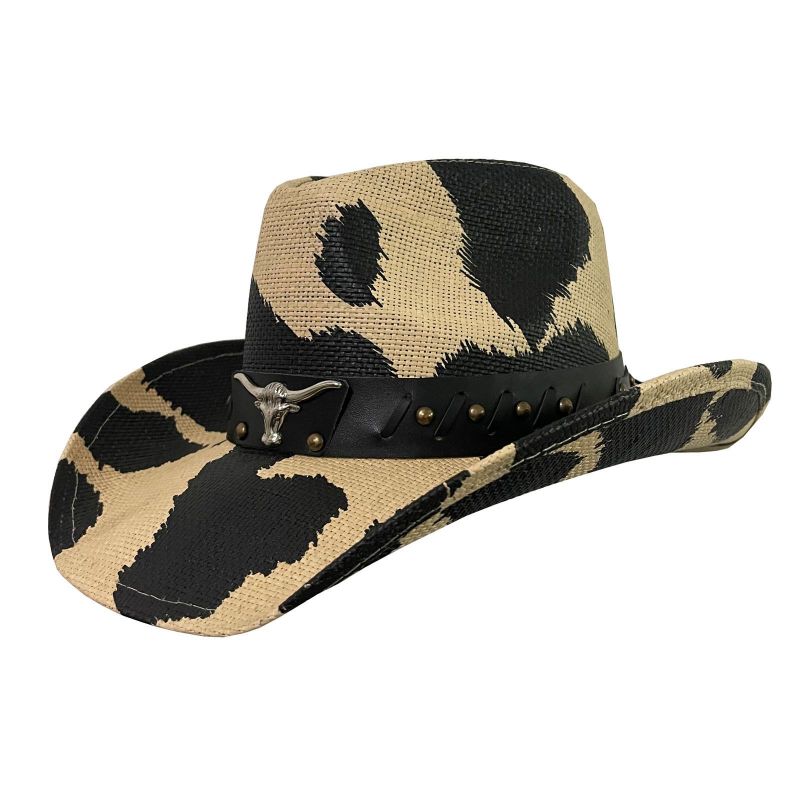 Cow Print Cowgirl Slam Hat Dodavatel